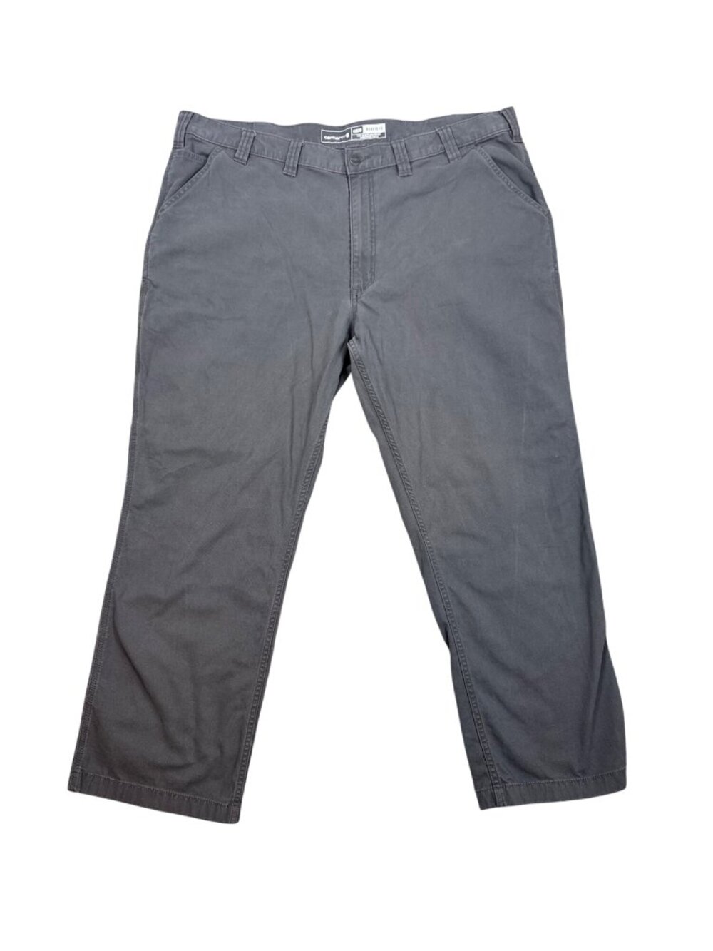 Carhartt Rugged Flex Relaxed Fit Canvas Work Pants 44x30 Gray Durable